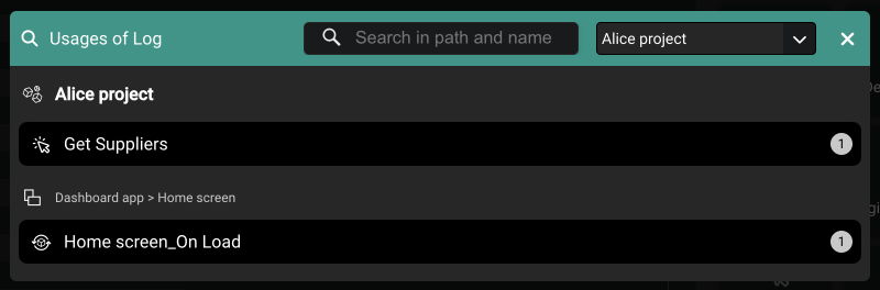 List usage popup reviewed