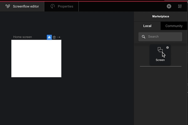 Add screens to a UI App