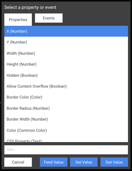 Get/Set UI Property picker