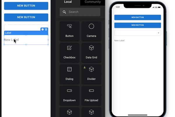 Components updated in realtime